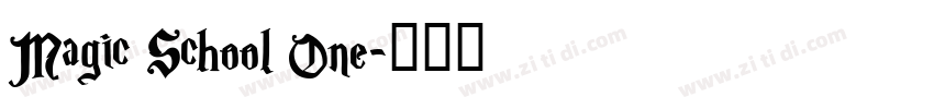 Magic School One字体转换